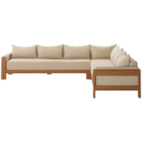 Four Hands Duvall Chapman Outdoor 3-Piece Sectional - Cream