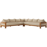 Four Hands Duvall Chapman Outdoor 3-Piece Sectional - Cream