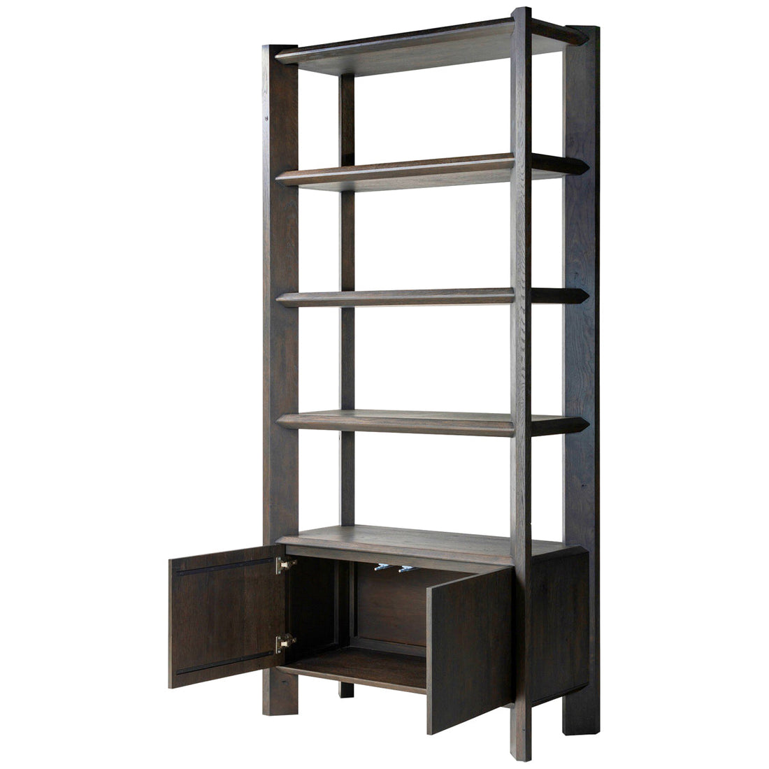 Four Hands Orwin Bookshelf - Smoked Black Oak