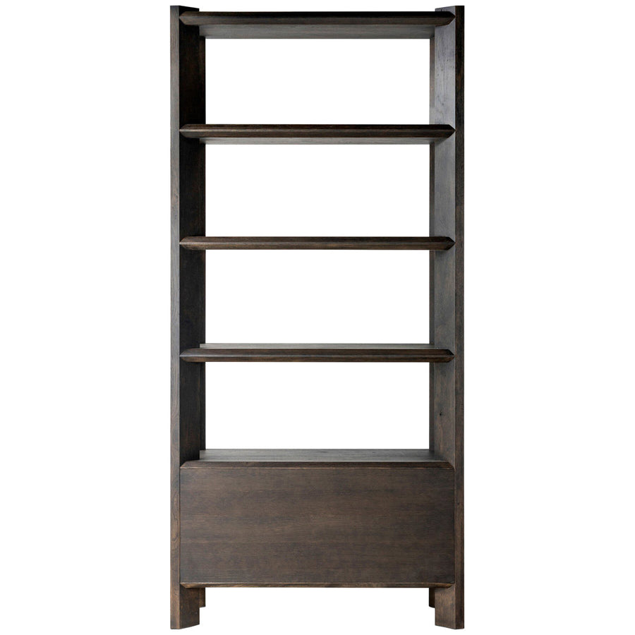 Four Hands Orwin Bookshelf - Smoked Black Oak