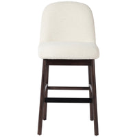 Four Hands Sora Armless Bar Stool - FIQA Boucle Cream