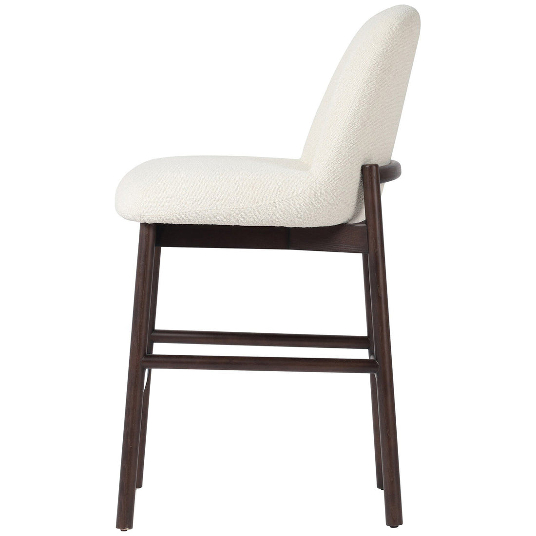 Four Hands Sora Armless Bar Stool - FIQA Boucle Cream