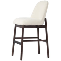 Four Hands Sora Armless Bar Stool - FIQA Boucle Cream