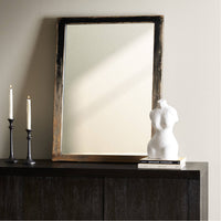 Four Hands Hitchens Wall Mirror - Worn Black