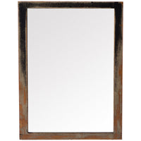 Four Hands Hitchens Wall Mirror - Worn Black