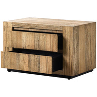 Four Hands Abaso Nightstand - Rustic Wormwood Oak