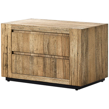 Four Hands Abaso Nightstand - Rustic Wormwood Oak