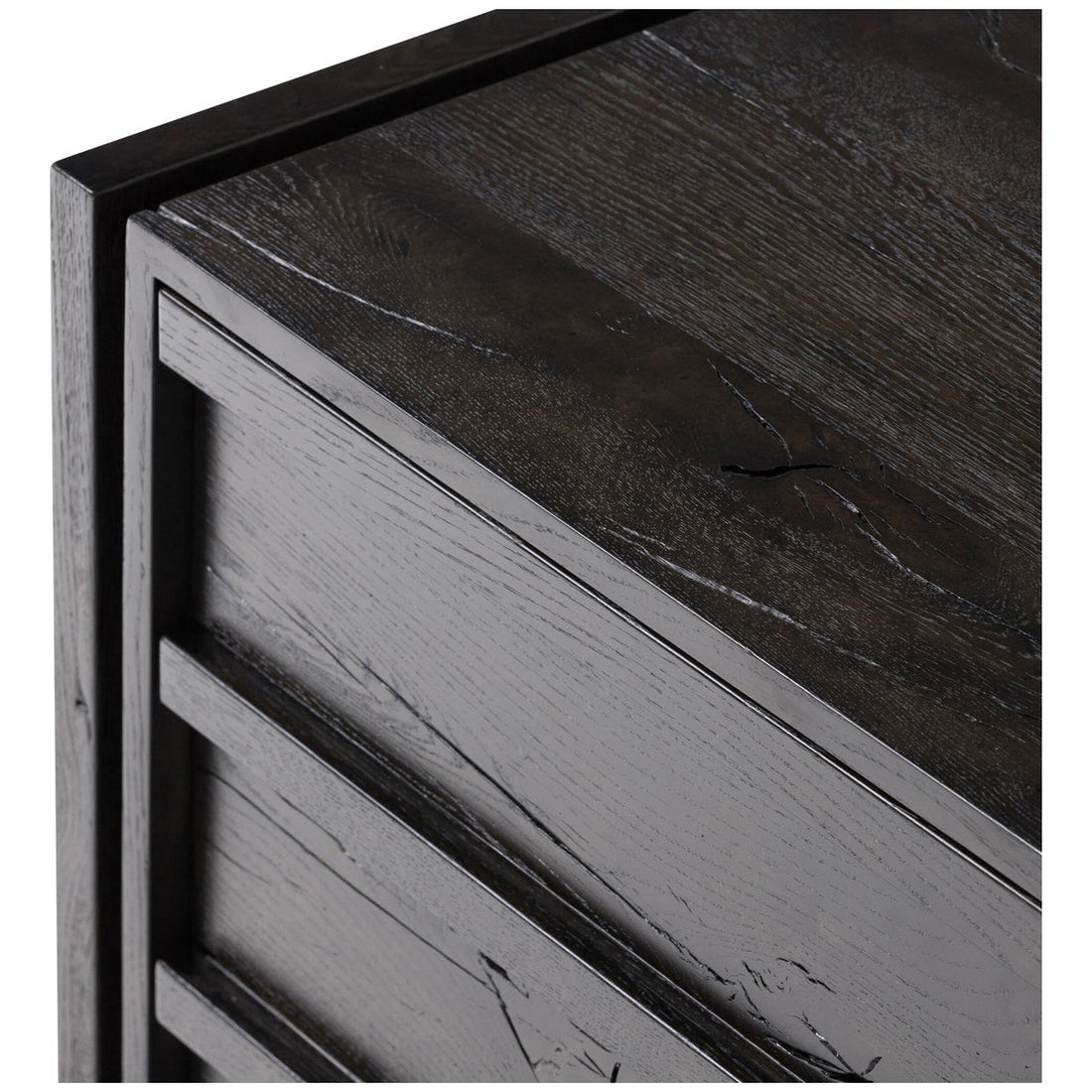 Four Hands Alora Nightstand - Dark Espresso Reclaimed French Oak