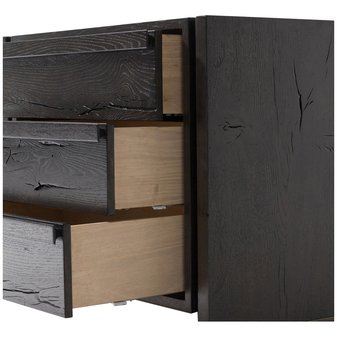 Four Hands Alora Nightstand - Dark Espresso Reclaimed French Oak