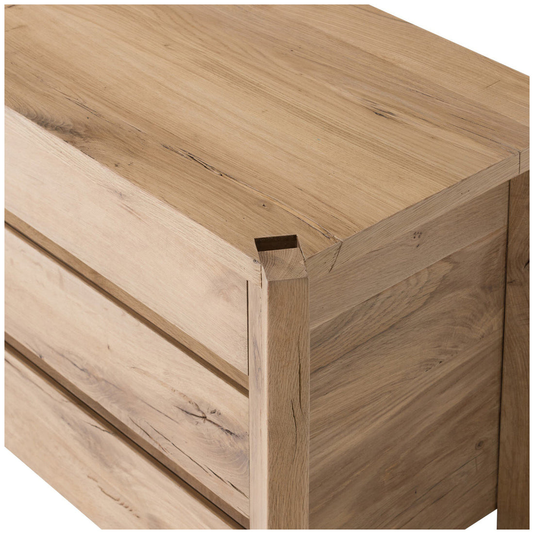 Four Hands Cassio Nightstand - Natural Reclaimed French Oak