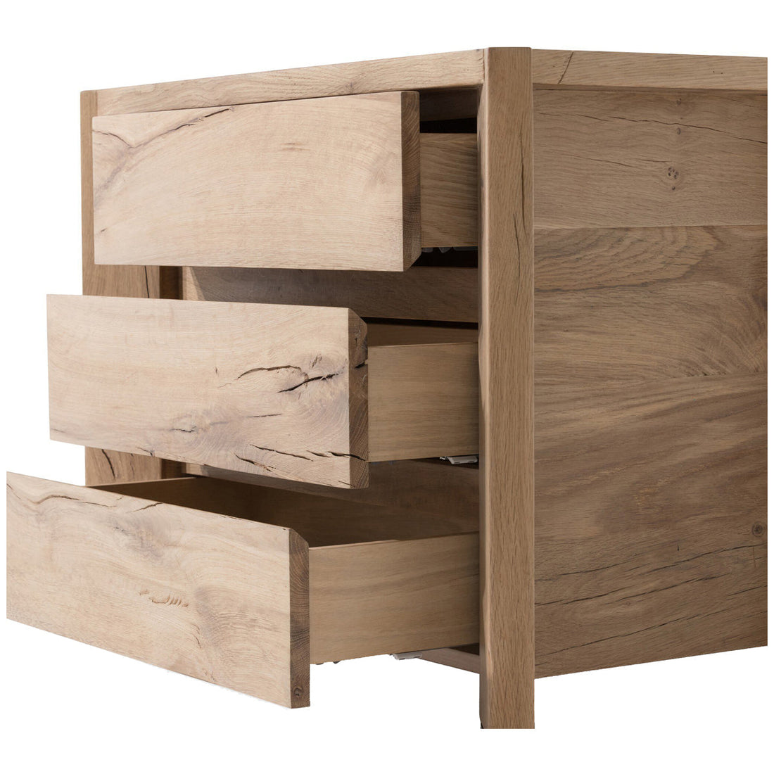 Four Hands Cassio Nightstand - Natural Reclaimed French Oak