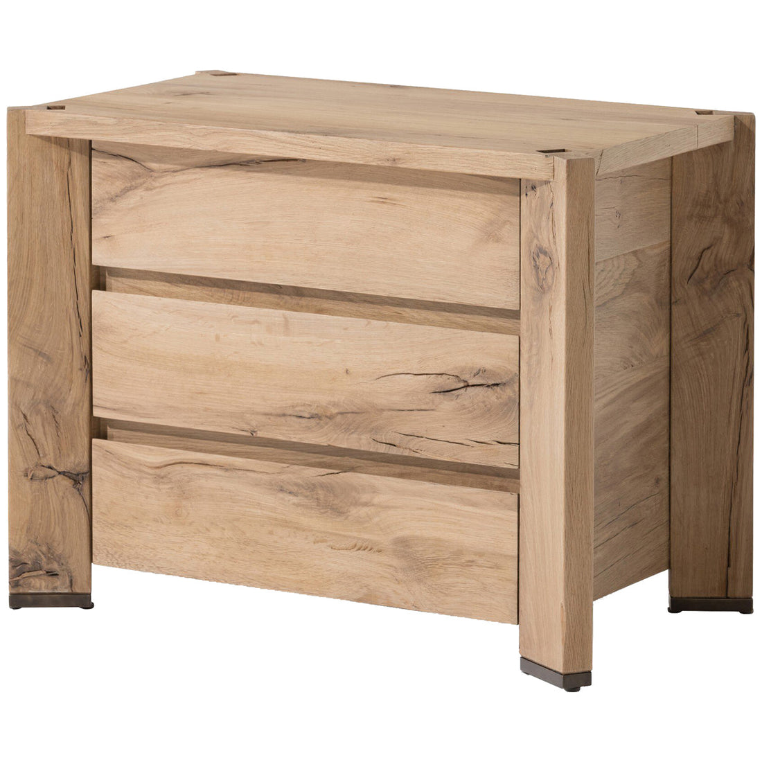 Four Hands Cassio Nightstand - Natural Reclaimed French Oak