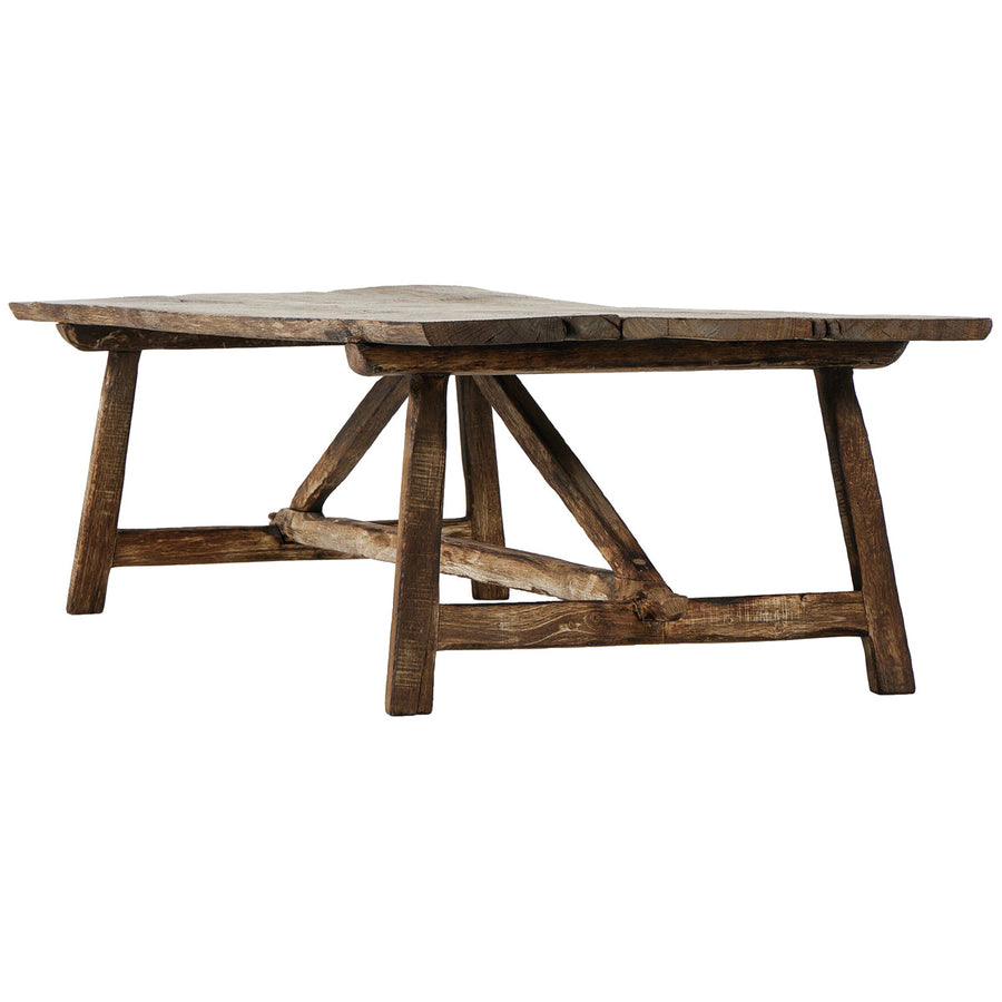 Four Hands Elio Coffee Table - Burnt Bleached Oak