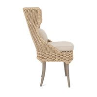 Made Goods Arla Faux Rope Outdoor Dining Chair in Alsek Fabric