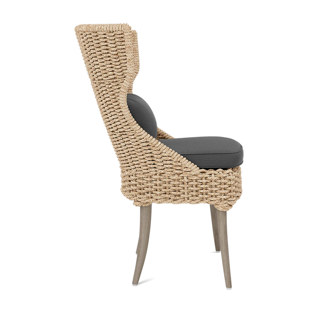 Made Goods Arla Faux Rope Outdoor Dining Chair in Alsek Fabric