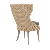 Made Goods Arla Faux Rope Outdoor Dining Chair in Clyde Fabric