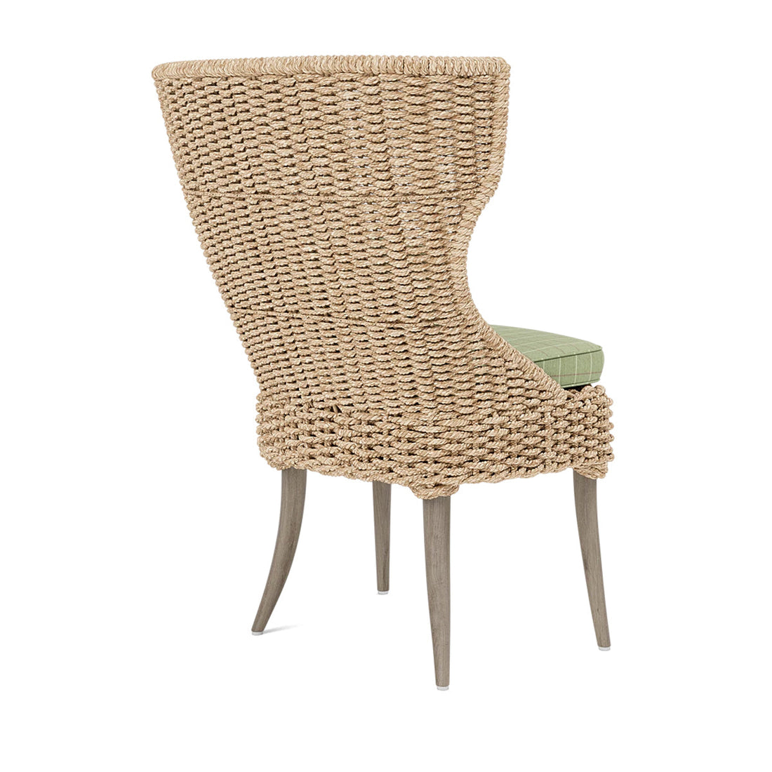 Made Goods Arla Faux Rope Outdoor Dining Chair in Clyde Fabric