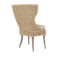 Made Goods Arla Faux Rope Outdoor Dining Chair in Danube Fabric