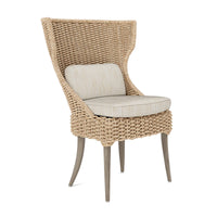 Made Goods Arla Faux Rope Outdoor Dining Chair in Danube Fabric