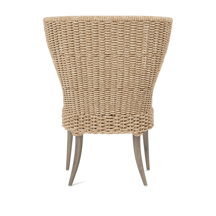 Made Goods Arla Faux Rope Outdoor Dining Chair in Danube Fabric