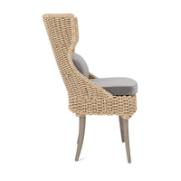 Made Goods Arla Faux Rope Outdoor Dining Chair in Havel Velvet