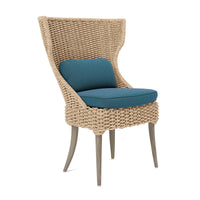 Made Goods Arla Faux Rope Outdoor Dining Chair in Pagua Fabric