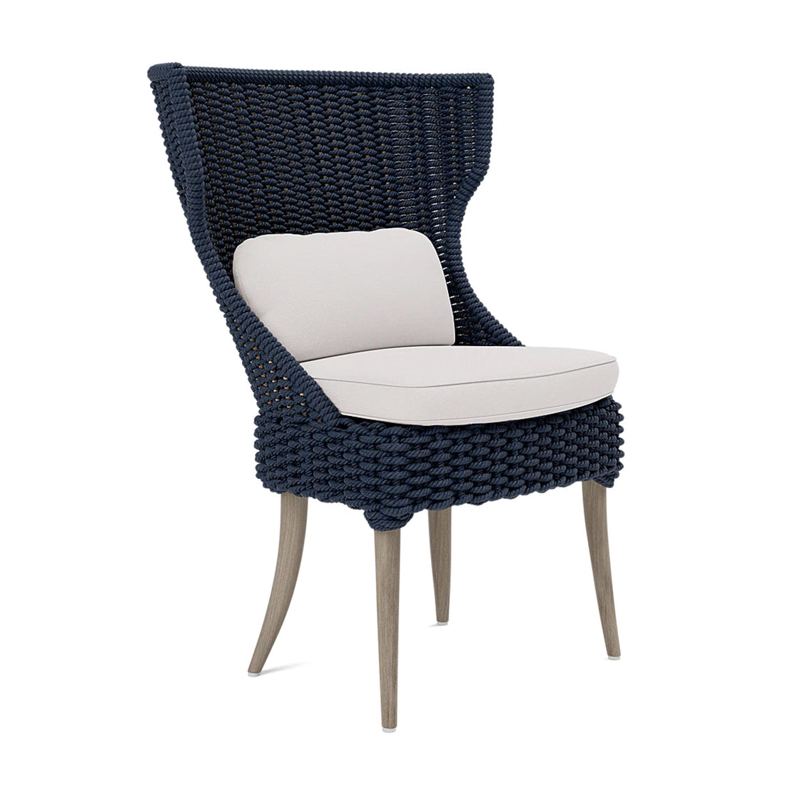 Made Goods Arla Faux Rope Outdoor Dining Chair in Alsek Fabric