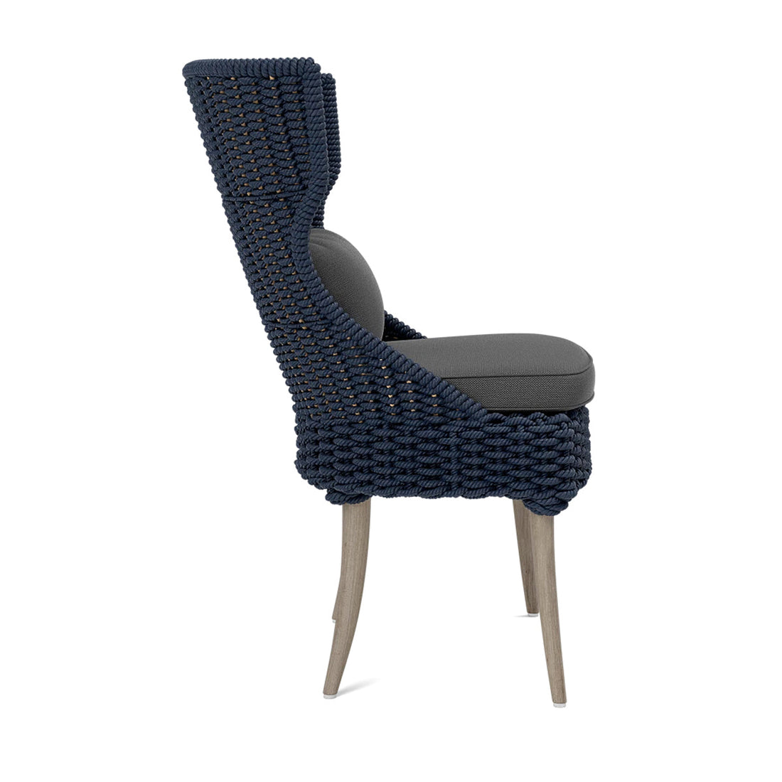 Made Goods Arla Faux Rope Outdoor Dining Chair in Alsek Fabric