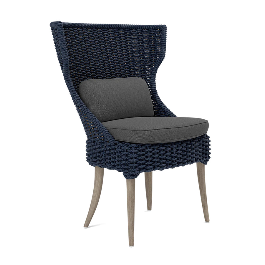 Made Goods Arla Faux Rope Outdoor Dining Chair in Alsek Fabric