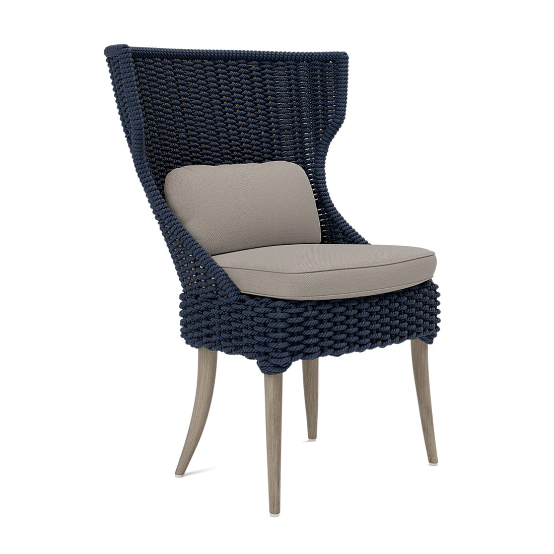 Made Goods Arla Faux Rope Outdoor Dining Chair in Alsek Fabric