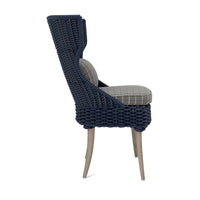 Made Goods Arla Faux Rope Outdoor Dining Chair in Clyde Fabric