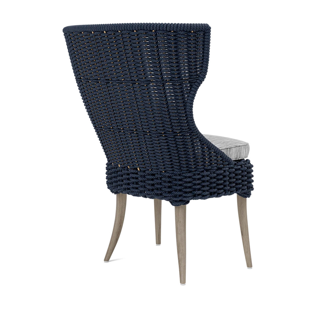 Made Goods Arla Faux Rope Outdoor Dining Chair in Danube Fabric