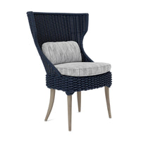 Made Goods Arla Faux Rope Outdoor Dining Chair in Danube Fabric