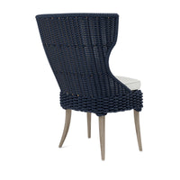 Made Goods Arla Faux Rope Outdoor Dining Chair in Garonne Leather