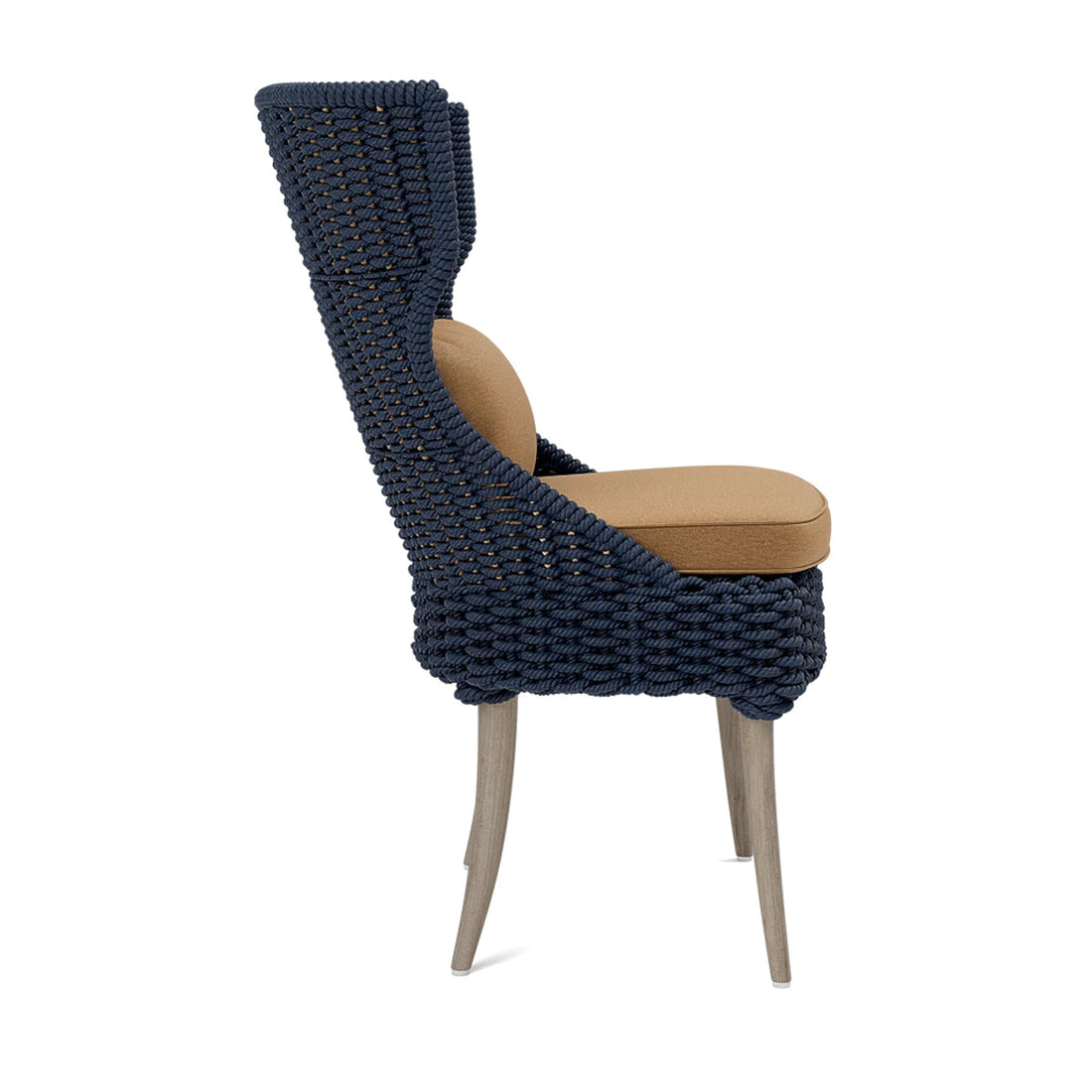 Made Goods Arla Faux Rope Outdoor Dining Chair in Havel Velvet