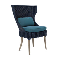 Made Goods Arla Faux Rope Outdoor Dining Chair in Pagua Fabric