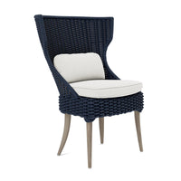 Made Goods Arla Faux Rope Outdoor Dining Chair in Pagua Fabric