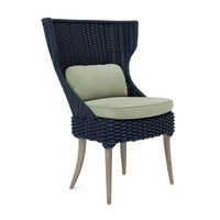 Made Goods Arla Faux Rope Outdoor Dining Chair in Weser Fabric