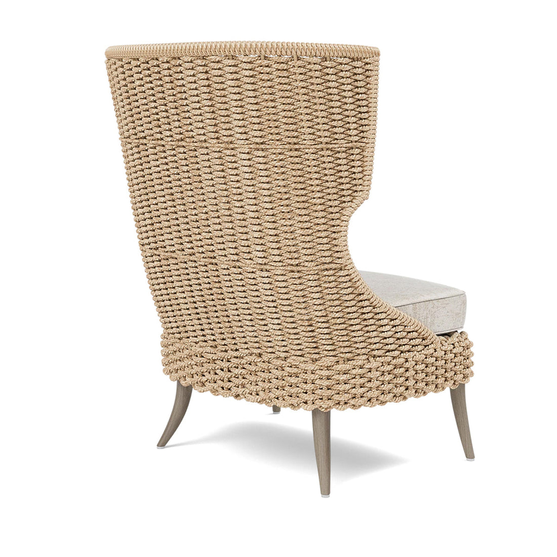 Made Goods Arla Wingback Outdoor Lounge Chair in Volta Fabric