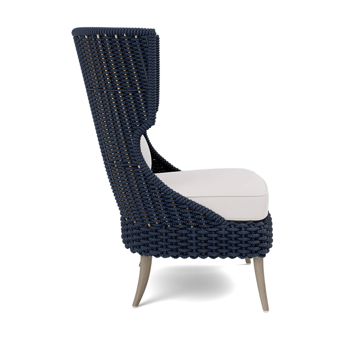 Made Goods Arla Wingback Outdoor Lounge Chair in Alsek Fabric