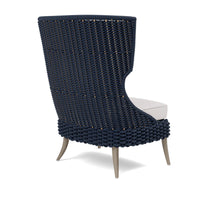 Made Goods Arla Wingback Outdoor Lounge Chair in Alsek Fabric