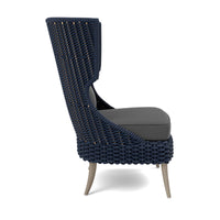 Made Goods Arla Wingback Outdoor Lounge Chair in Alsek Fabric