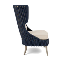 Made Goods Arla Wingback Outdoor Lounge Chair in Alsek Fabric