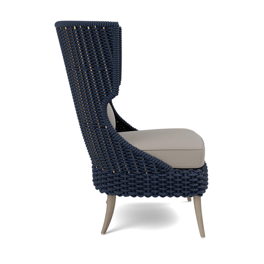 Made Goods Arla Wingback Outdoor Lounge Chair in Alsek Fabric