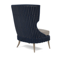 Made Goods Arla Wingback Outdoor Lounge Chair in Alsek Fabric