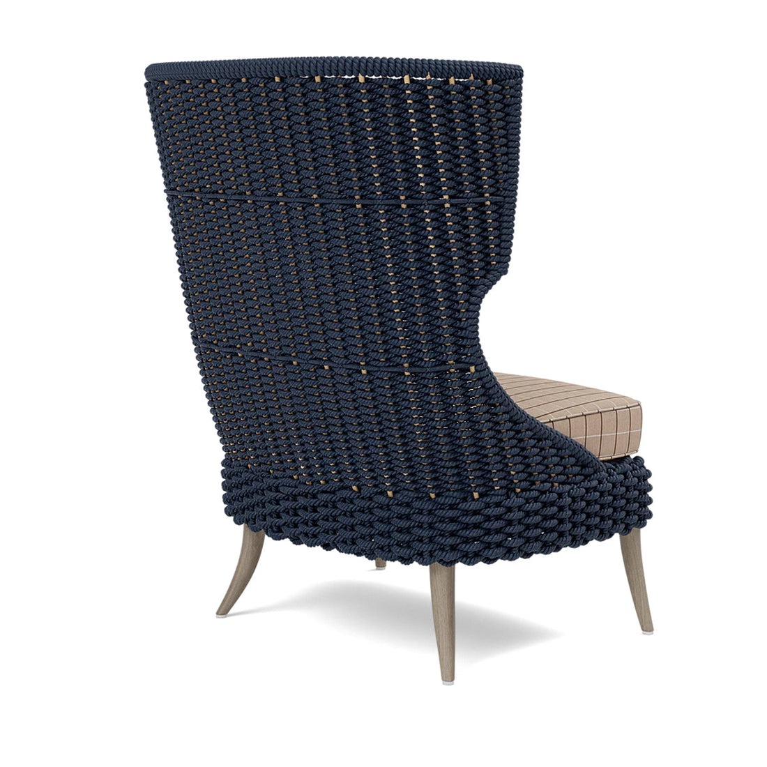 Made Goods Arla Wingback Outdoor Lounge Chair in Clyde Fabric