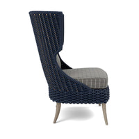 Made Goods Arla Wingback Outdoor Lounge Chair in Clyde Fabric