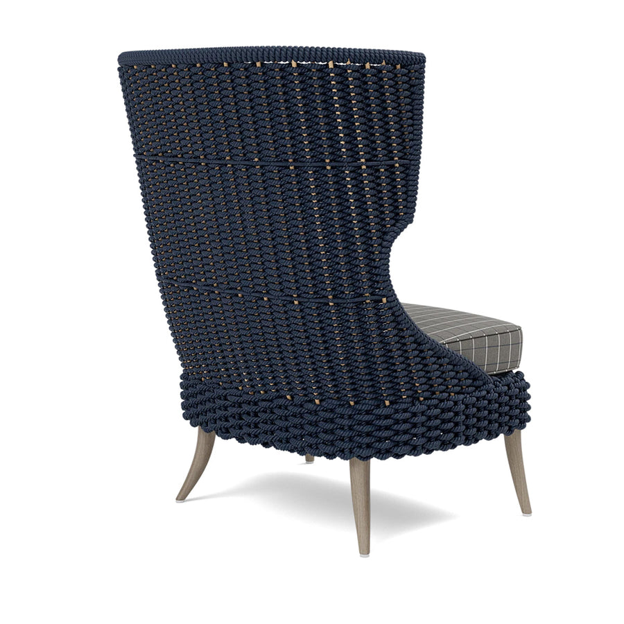 Made Goods Arla Wingback Outdoor Lounge Chair in Clyde Fabric