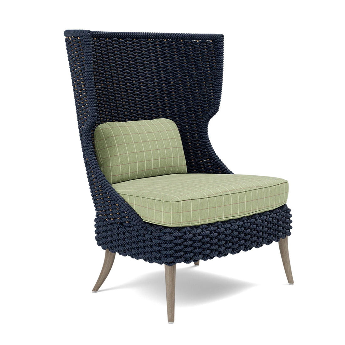 Made Goods Arla Wingback Outdoor Lounge Chair in Clyde Fabric