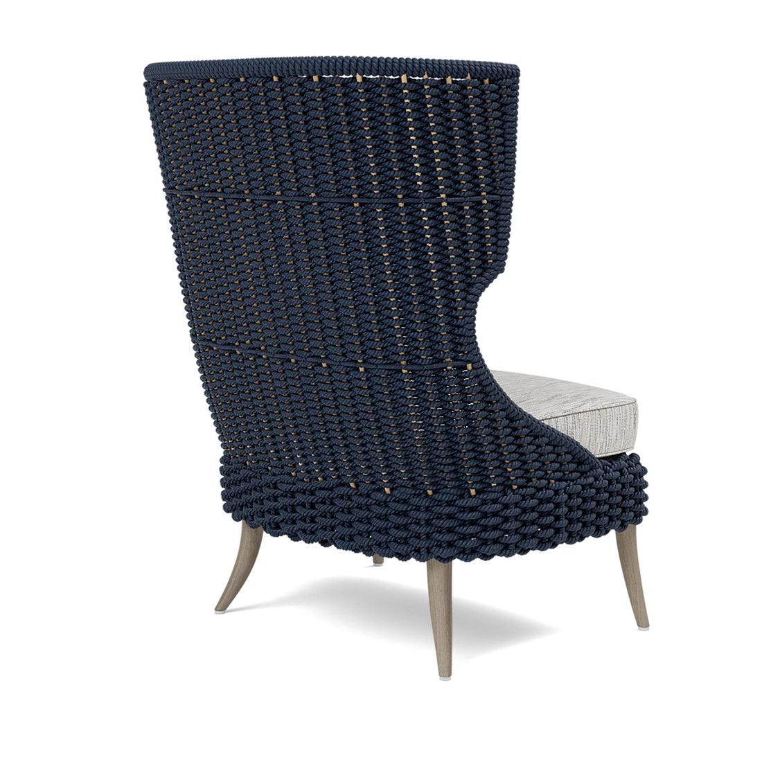 Made Goods Arla Wingback Outdoor Lounge Chair in Danube Fabric